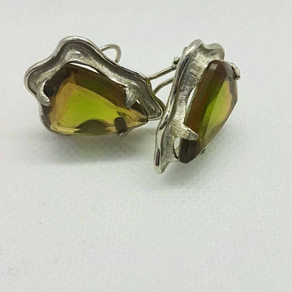 Vintage BSK clip-on earrings